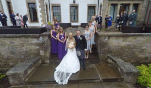 aerial wedding filming and photography in Scotland